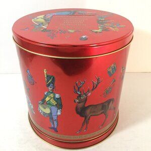 Fortnum & Mason Musical Cookie Biscuit Tin Christmas Birds Drummer Retired